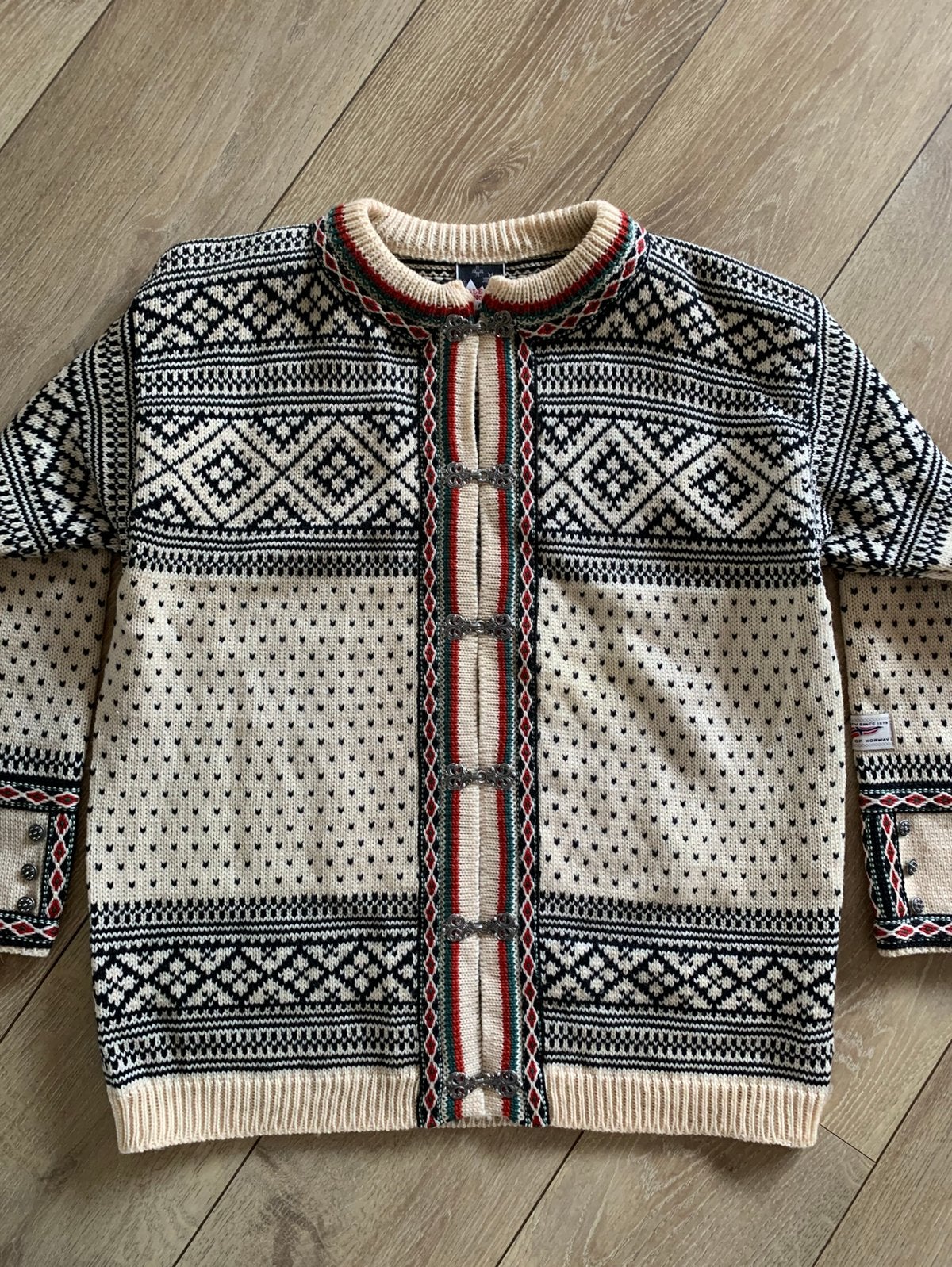 Dale of Norway wollen vest XL bohemian wool cardigan, -, Wit, -, Maat 46/48 (XL) of groter