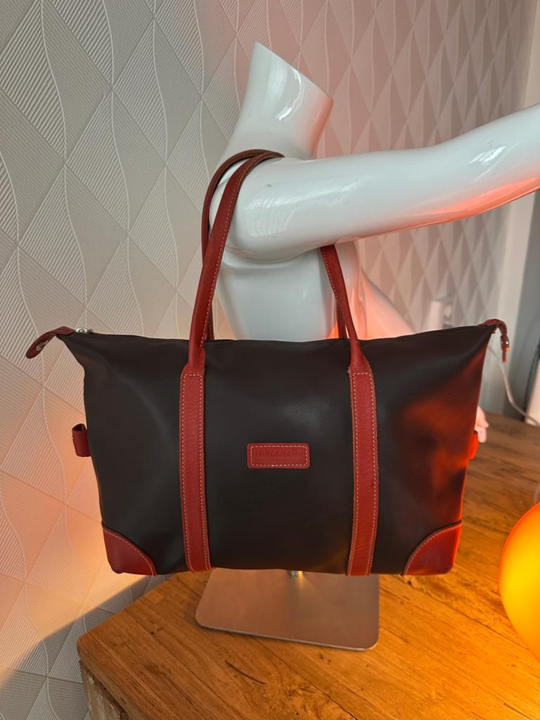 Originele Longchamp tas bruin-roodbruin - Made in France, Sieraden, Tassen en Uiterlijk, Tassen | Damestassen, Ophalen, Gebruikt