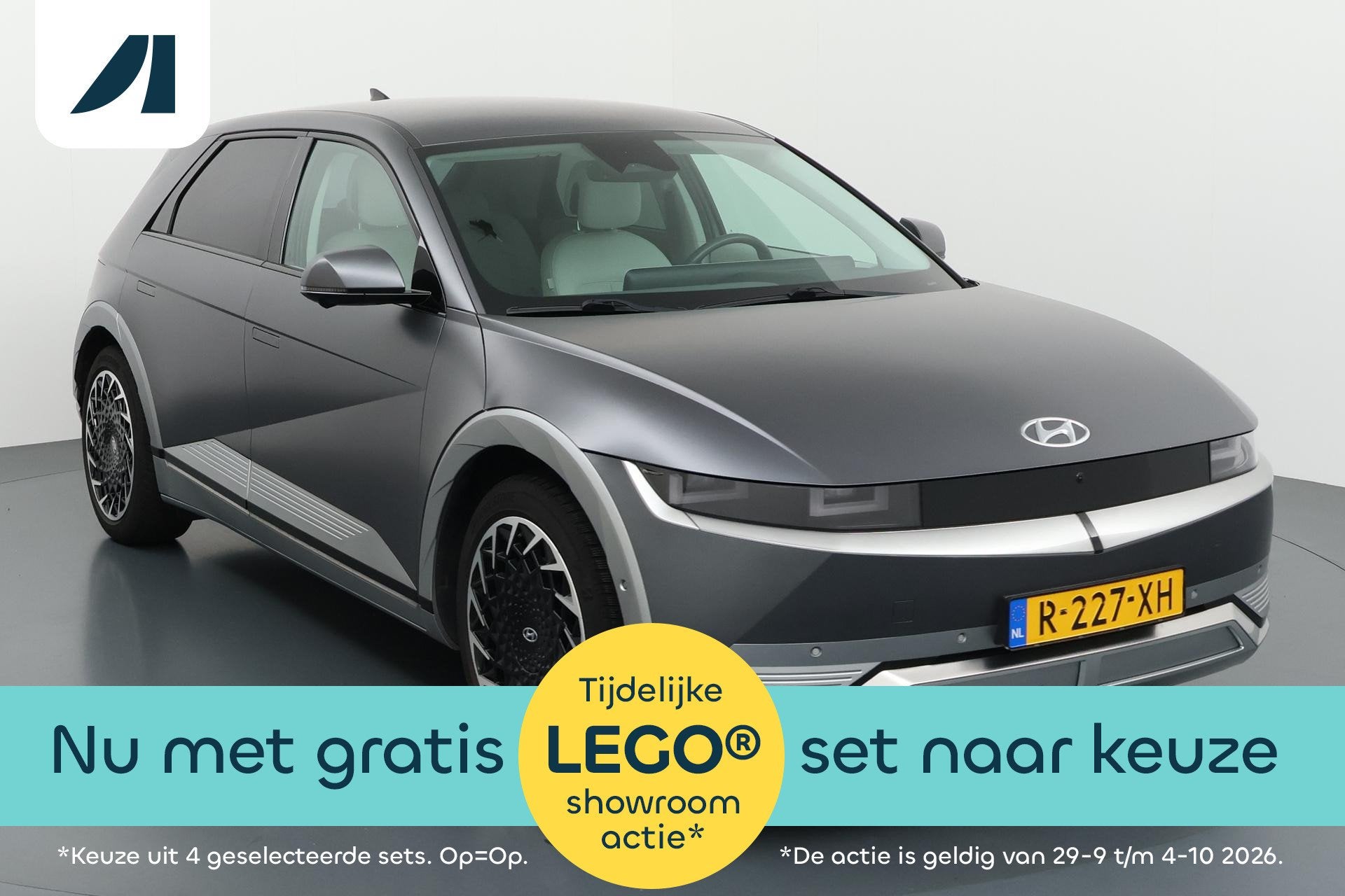 Hyundai IONIQ 5 Lounge 73kWh Volledig elektrisch en boordevo, Automaat, Achterwielaandrijving, Gebruikt, Lichtsensor