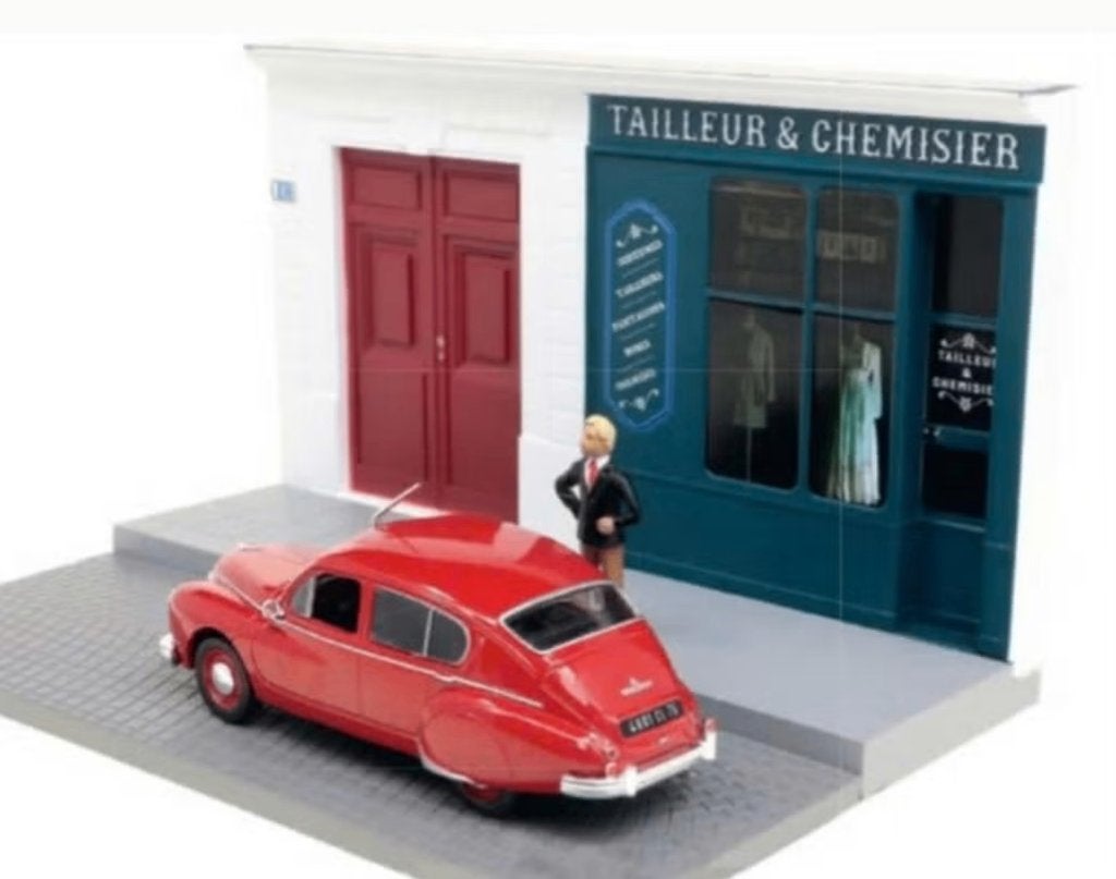 Hotchkiss kleermaker winkel diorama 1/43 serie Utilitaires, Hobby en Vrije tijd, Modelauto's | 1:43, Verzenden, Nieuw, Auto, Overige merken