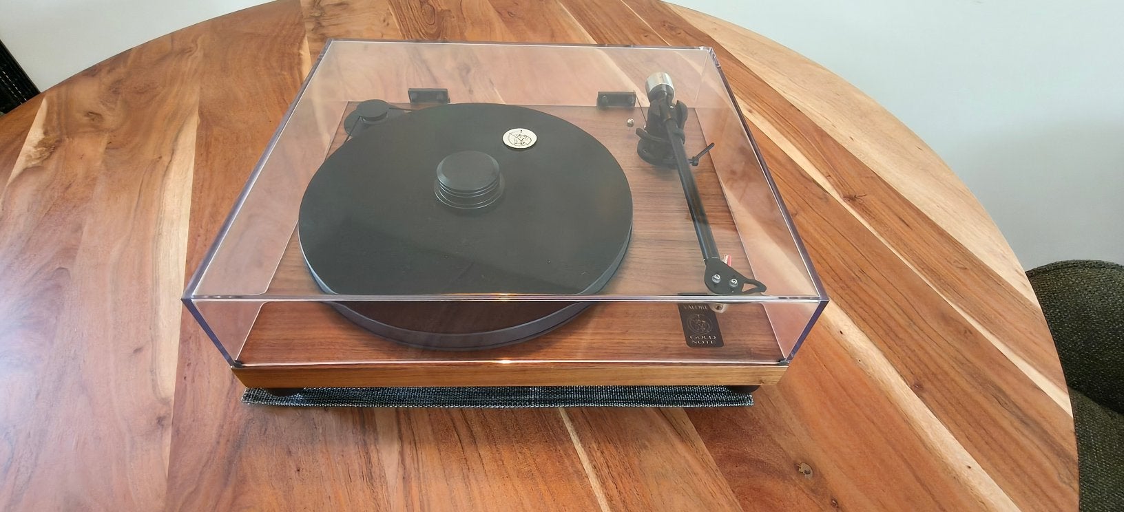 Goldnote Valore 425 Plus turntable in walnut, Goldnote, ., Zo goed als nieuw, .
