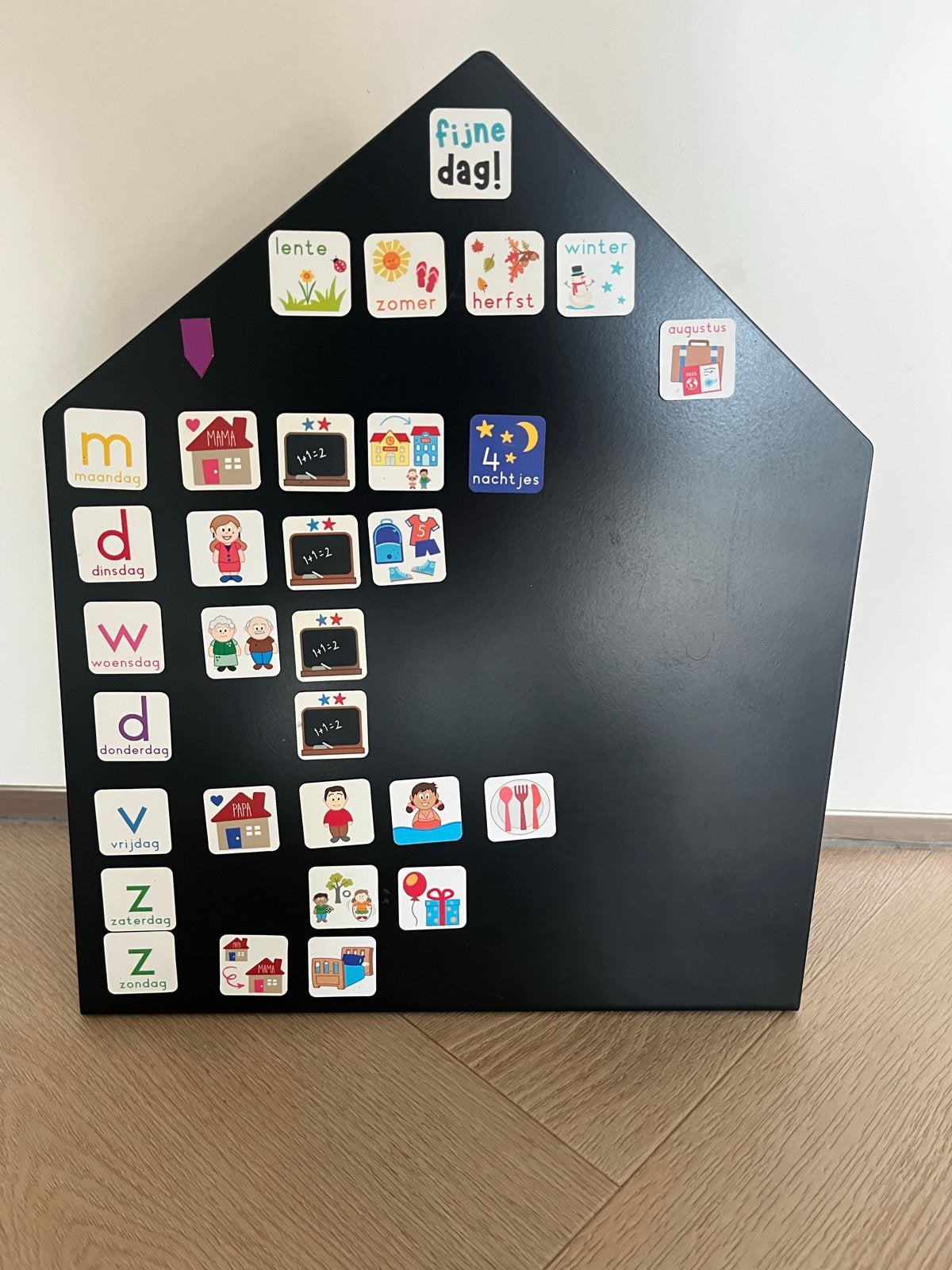 Magnetisch Planbord met dagpictogrammen voor Kinderen, Ophalen, Gebruikt, Ontdekken