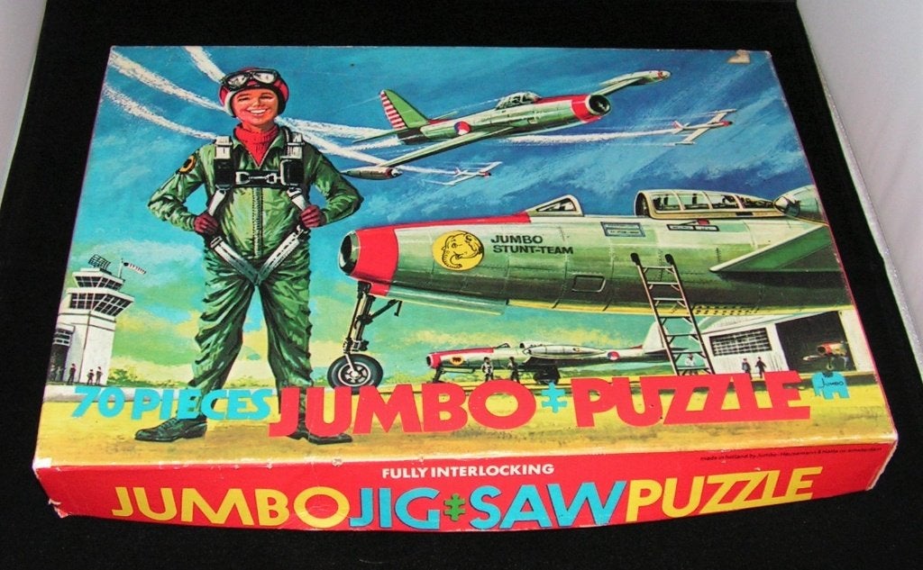 Jumbo Jig Saw Puzzel Piloot, Ophalen of Verzenden, Minder dan 500 stukjes, Gebruikt, Legpuzzel