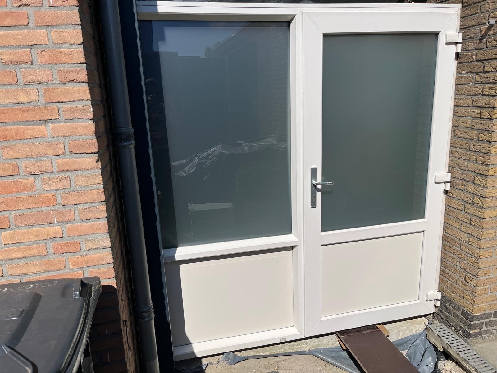 Gealan kunststof Tussendeur ivoor / gebroken wit RAL9001, Doe-het-zelf en Verbouw, Deuren en Horren, Ophalen, Kunststof, Gebruikt