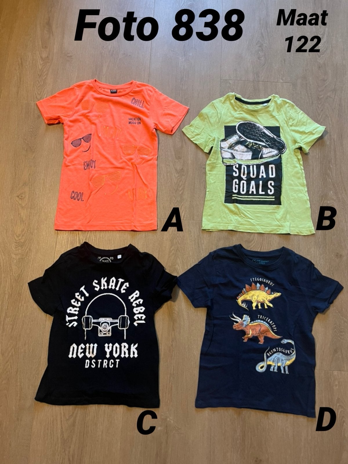 Shirt jongen maat 122 zgan *foto 838*, Kinderen en Baby's, Ophalen of Verzenden, Zo goed als nieuw, Jongen, Shirt of Longsleeve