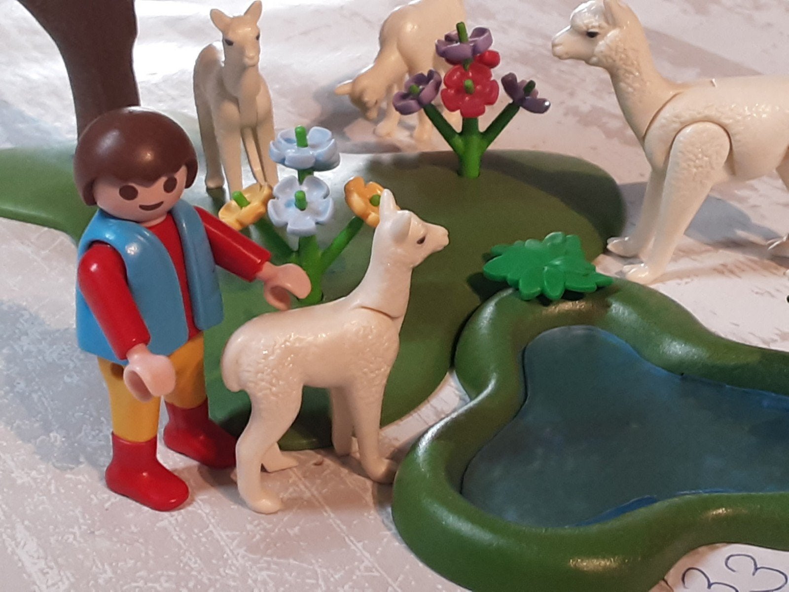 dierenset 33.  familie Lama's, Complete set, Overige typen, Zo goed als nieuw, Family fun