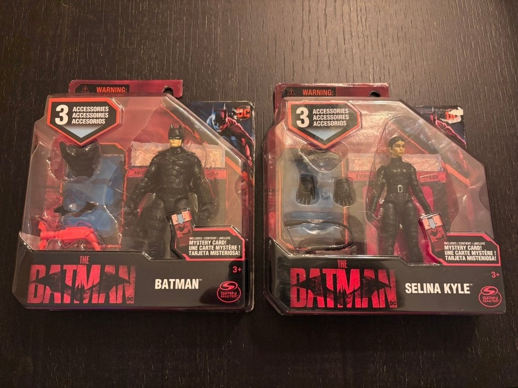 Batman - 2 actiefiguren set Batman + Selina Kyle, Ophalen of Verzenden, Zo goed als nieuw
