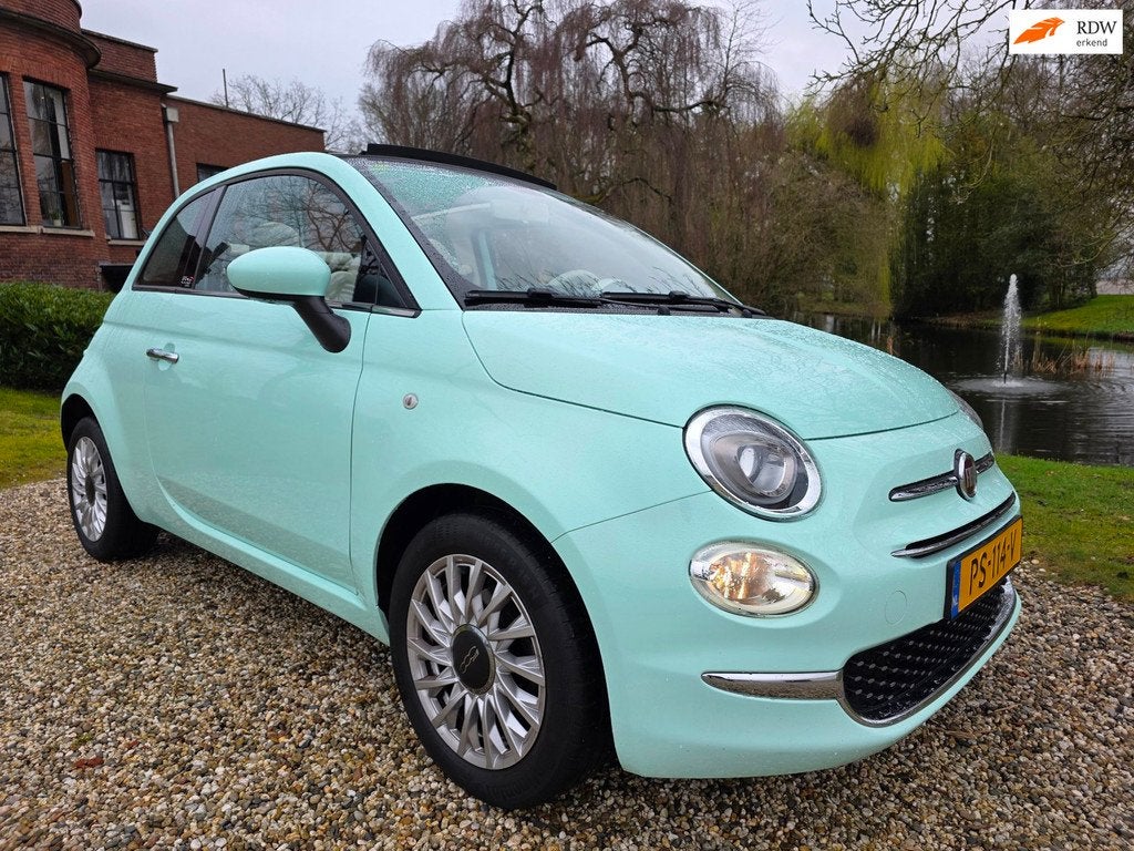 Fiat 500 C 0.9 TwinAir Turbo Lounge AIRCO/cruise cabrio, Auto's, Gebruikt, Cabriolet, Start-stop-systeem, Origineel Nederlands
