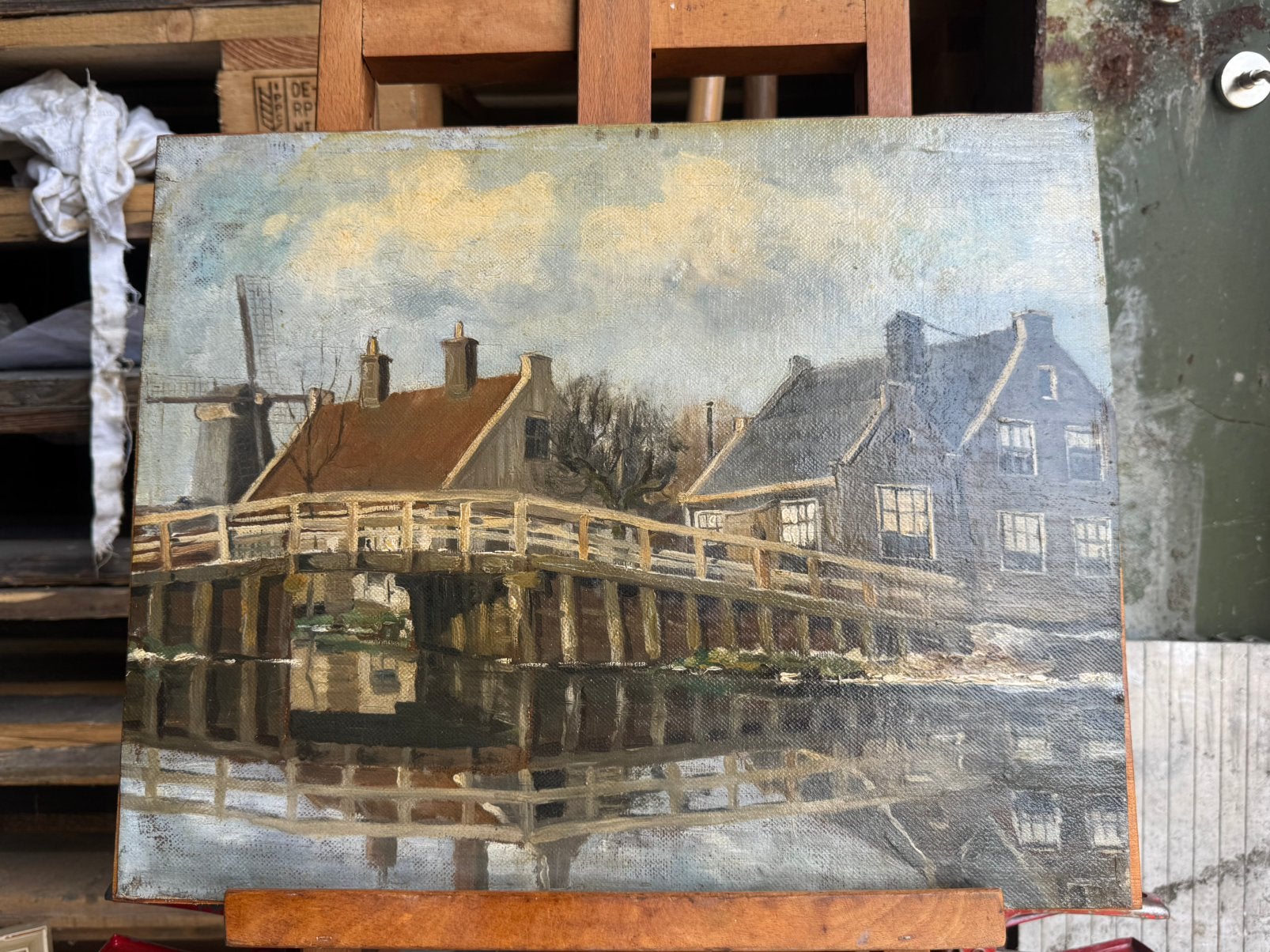 Olieverfschilderij Harry J. Jansen, Ophalen of Verzenden