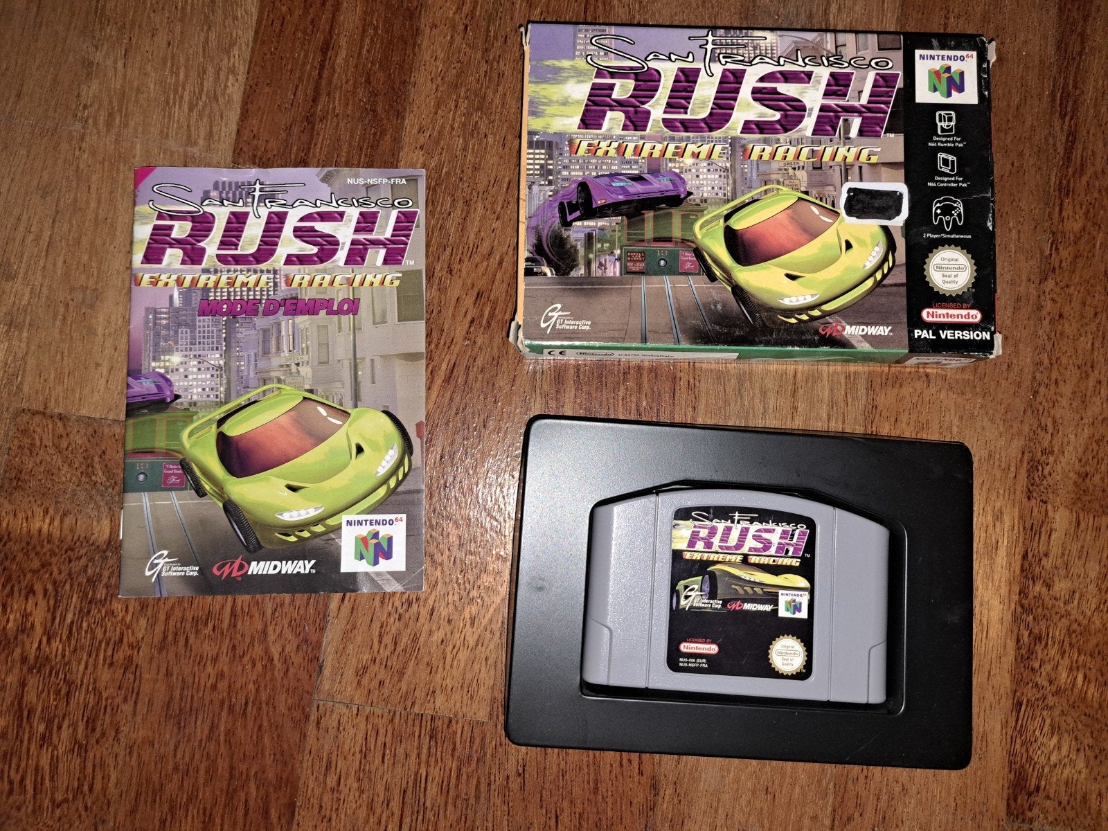 Rush N64 compleet met doos en boekje, Gebruikt, 1 speler, Racen en Vliegen, Ophalen of Verzenden