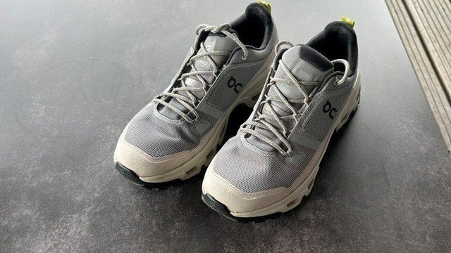 On Cloudrock Low WP wandelschoenen grijs (maat 40,5), Ophalen, Zo goed als nieuw, Schoenen