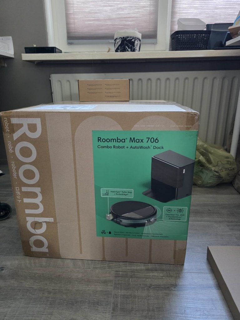 iRobot Roomba max 706, Witgoed en Apparatuur, Stofzuigers, Bedienbaar via app, IRobot, Zo goed als nieuw, Robotstofzuiger