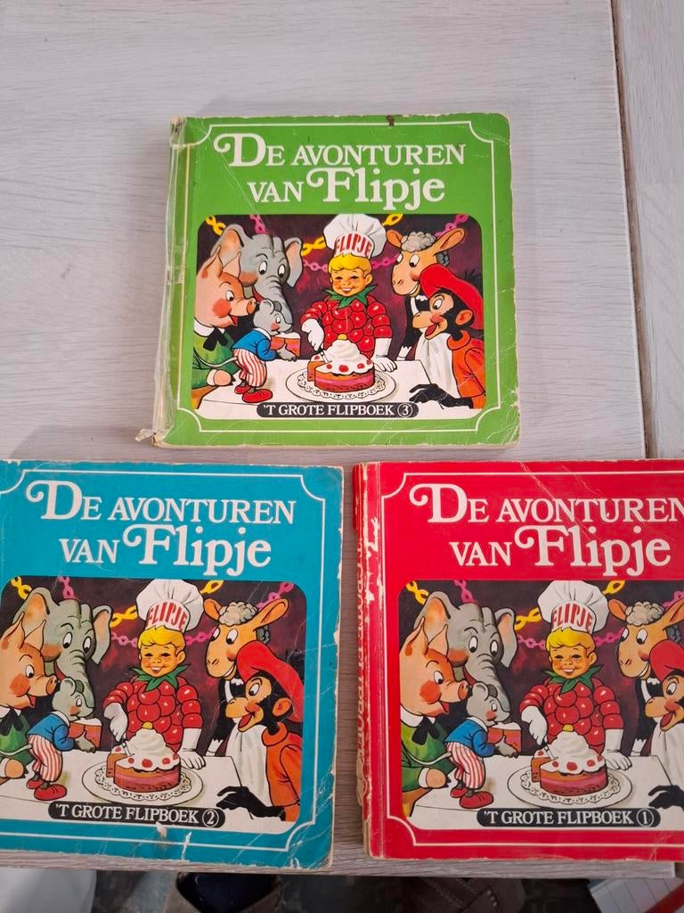 De Avonturen van Flipje - 't Grote Flipboek (3 delen), Ophalen of Verzenden, Gelezen, Diverse auteurs, Sprookjes