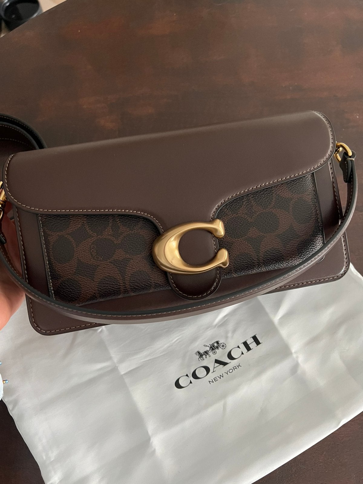 Coach Tabby 26 - brass/maple, Ophalen, Zo goed als nieuw, Handtas