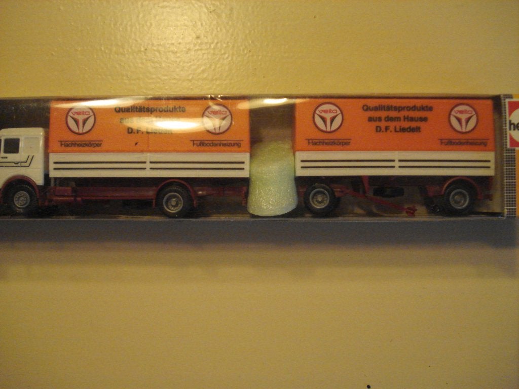 Mercedes vrachtwagen/aanhanger Velta (Herpa), Verzenden, Nieuw, Bus of Vrachtwagen, Herpa