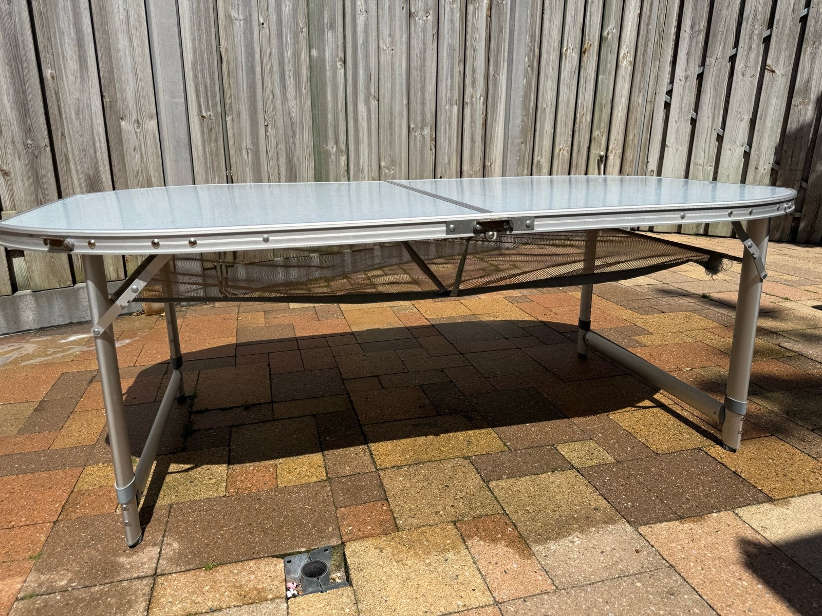 Bo-Camp inklapbare campingtafel met verstelbare poten, Ophalen, Gebruikt, Campingtafel