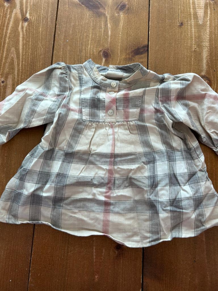 Burberry jurkje geruit 1M/54cm, Kinderen en Baby's, Ophalen of Verzenden, Zo goed als nieuw, Meisje
