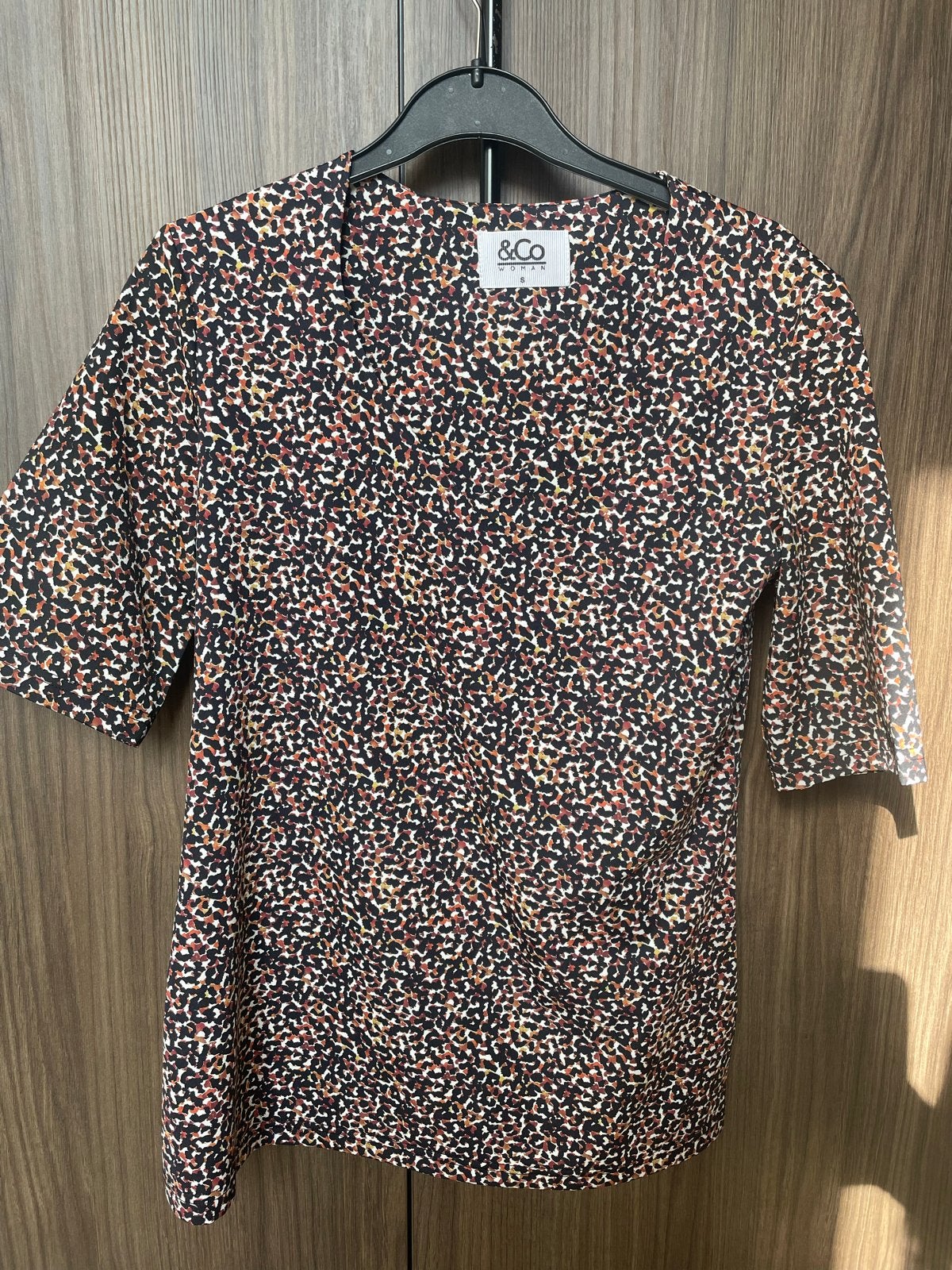 &Co Woman Lovi Top - Maat S, Kleding | Dames, Meerkleurig, Ophalen of Verzenden, Zo goed als nieuw, Korte mouw