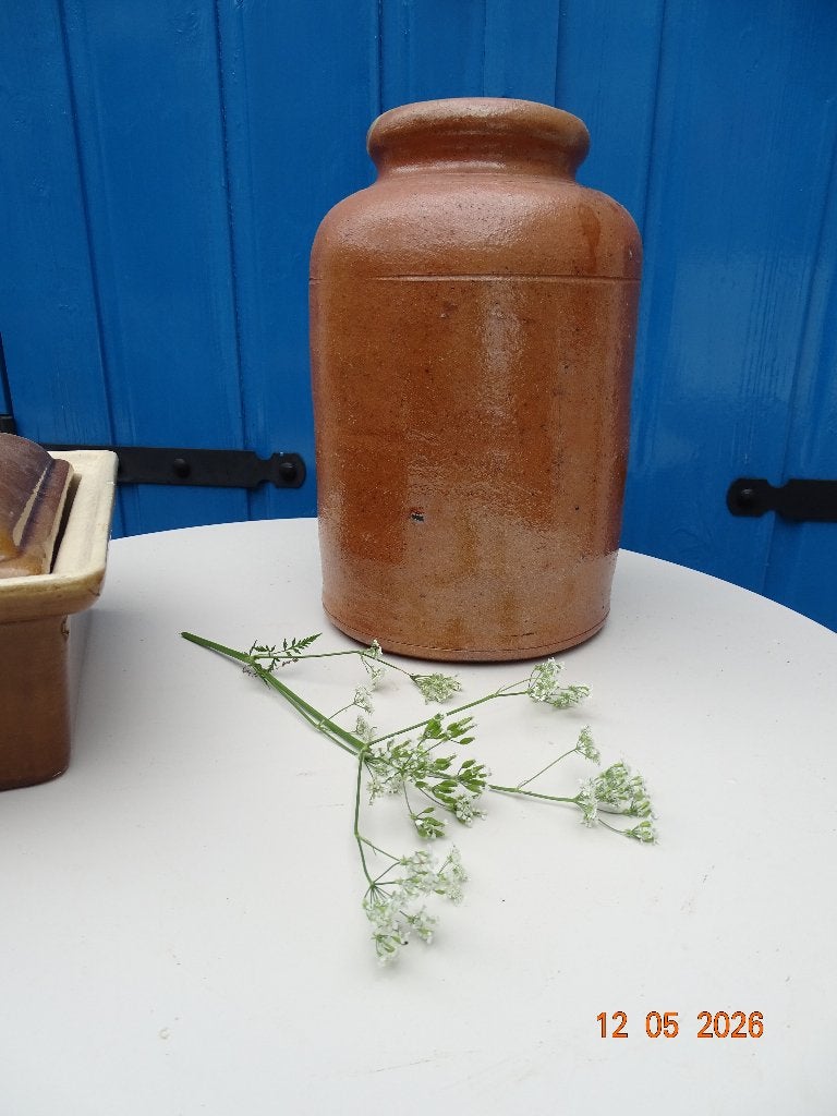 ANTIEKE GROTE KRUMEICH INMAAKPOT STEENGOED-BROCANTE, Ophalen of Verzenden