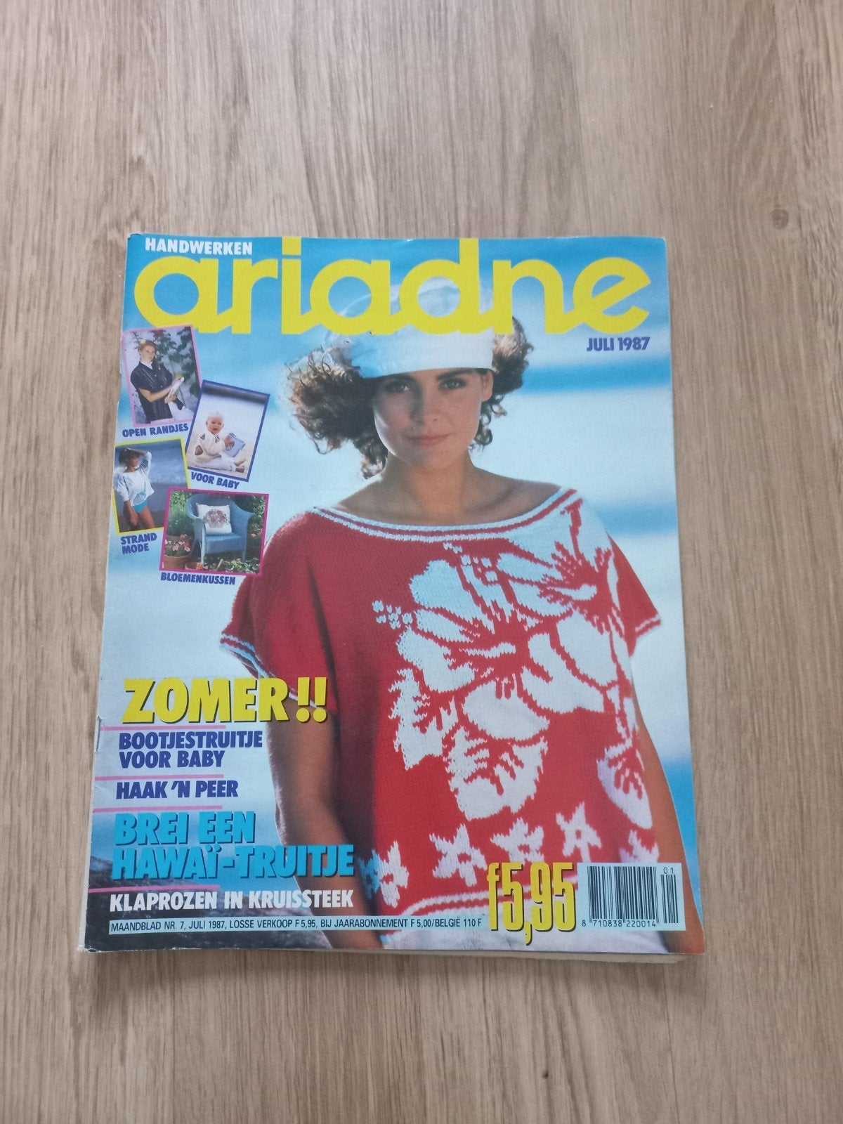 Vintage Ariadne Juli 1987 – Handwerktijdschrift (Compleet), Ophalen of Verzenden, Gebruikt, Breien, Patroon of Boek