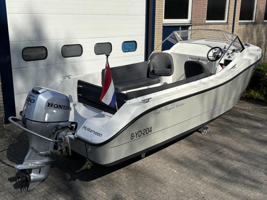 Oud Huijzer 630 Cabin zeer compleet!, Watersport en Boten, Sloepen, 70 pk of meer, 6 meter of meer, Zo goed als nieuw, Polyester