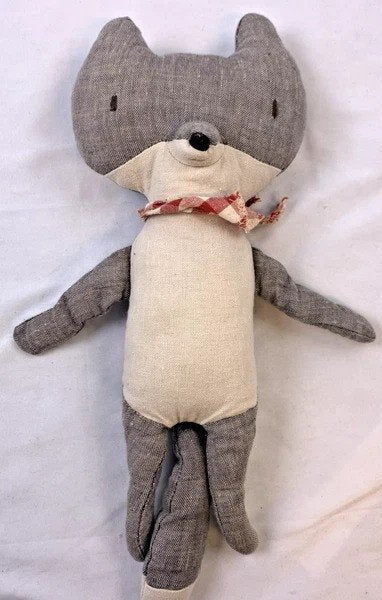 Maileg Stoffen Wolf Grijs Wit met Sjaal 32cm Knuffel katoen, Kinderen en Baby's, Speelgoed | Knuffels en Pluche, Coolsingel 104, 3011 AG Rotterdam, Netherlands