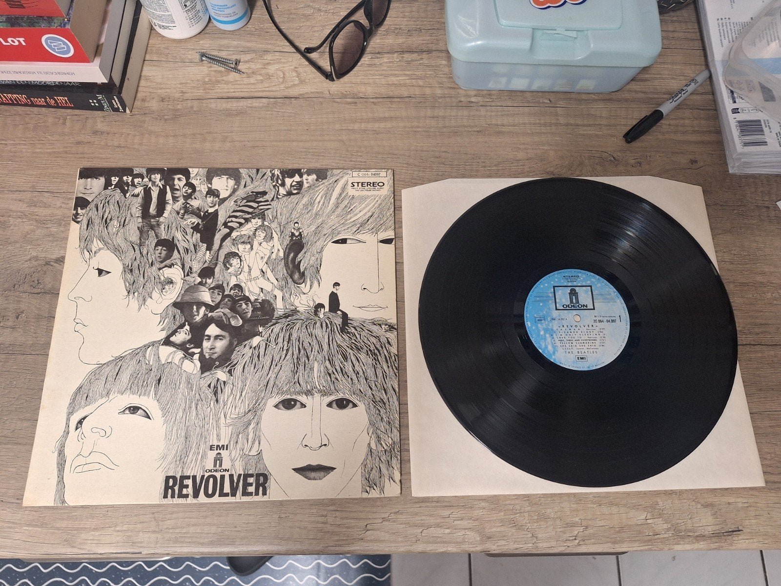 Vinyl The Beatles - Revolver LP (Franse persing, Odeon), Cd's en Dvd's, Vinyl | Pop, LP, Rock, Gebruikt, Import