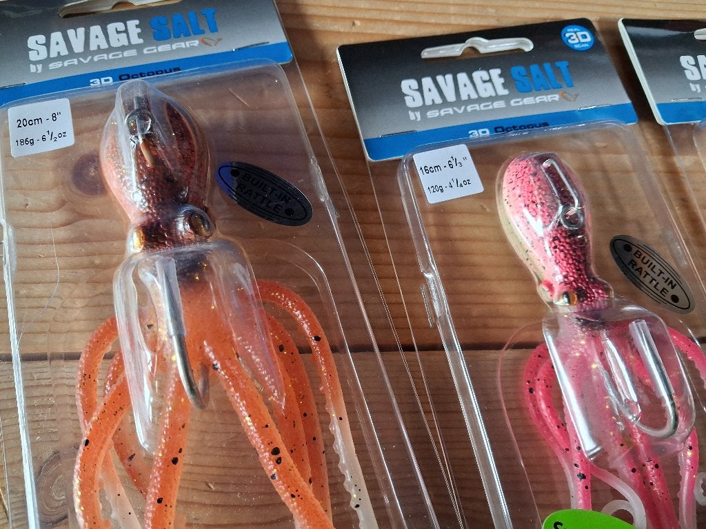 Savage Salt kunstaas: 3D Octopus (70/120/185g) Nieuw binnen!, Watersport en Boten, Hengelsport | Zeevissen, Tinstraat, Savage Gear