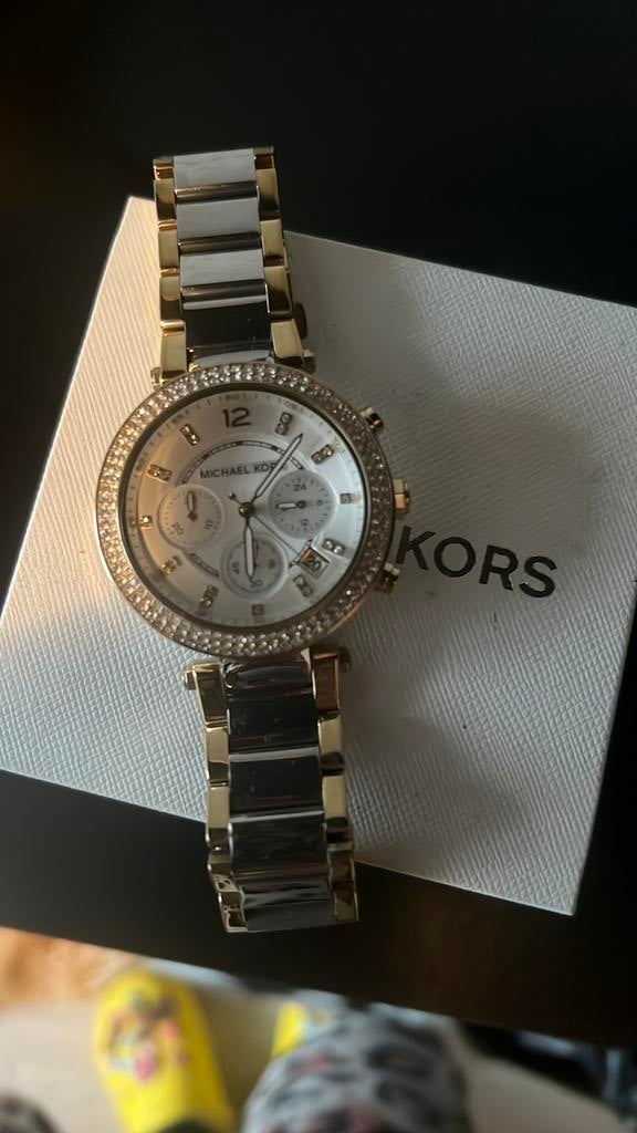 Michael kors dames horloge, Ophalen of Verzenden, Zo goed als nieuw, Staal, Overige merken