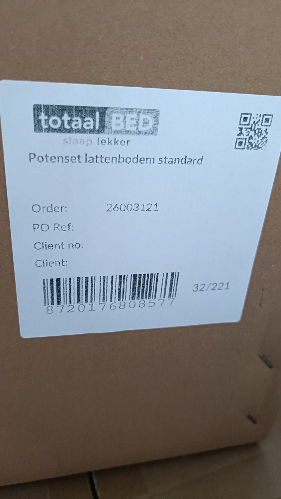 Potenset lattenbodem 70-100cm 1 pers, Ophalen, Nieuw, Eenpersoons, 90 cm