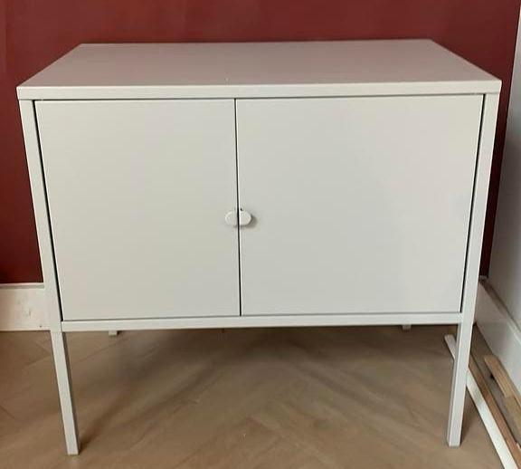 IKEA lixhult locker kast metaal grijs, Huis en Inrichting, Kasten | Lockerkasten, Ophalen, Zo goed als nieuw, Scandinavisch