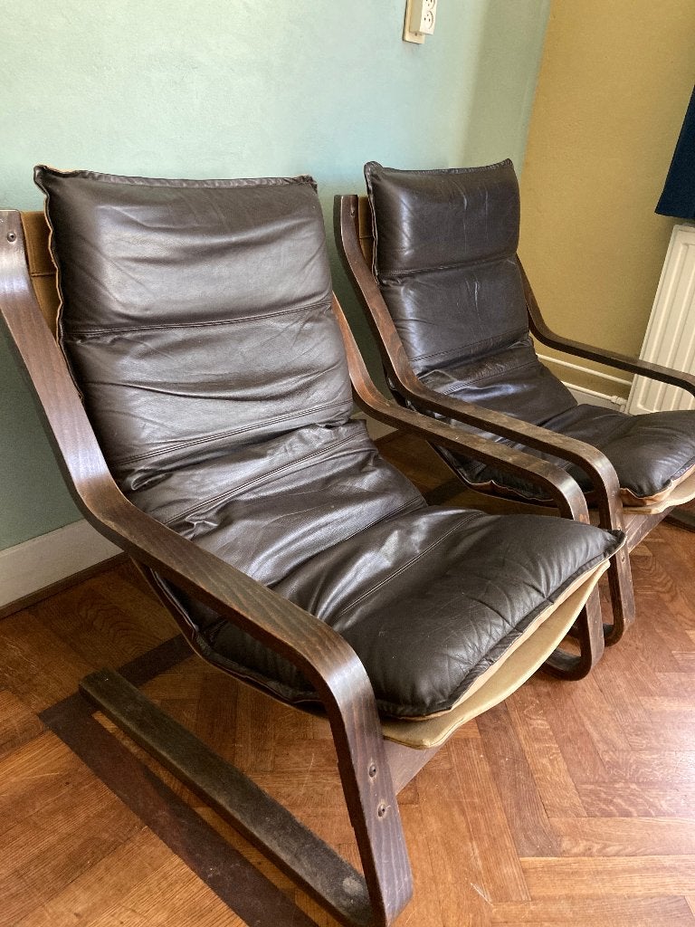 Vintage lounge fauteuils - scandinavisch design, Huis en Inrichting, Fauteuils, Ophalen, Gebruikt, 75 tot 100 cm, Scandinavisch design - Deens design - Mid century