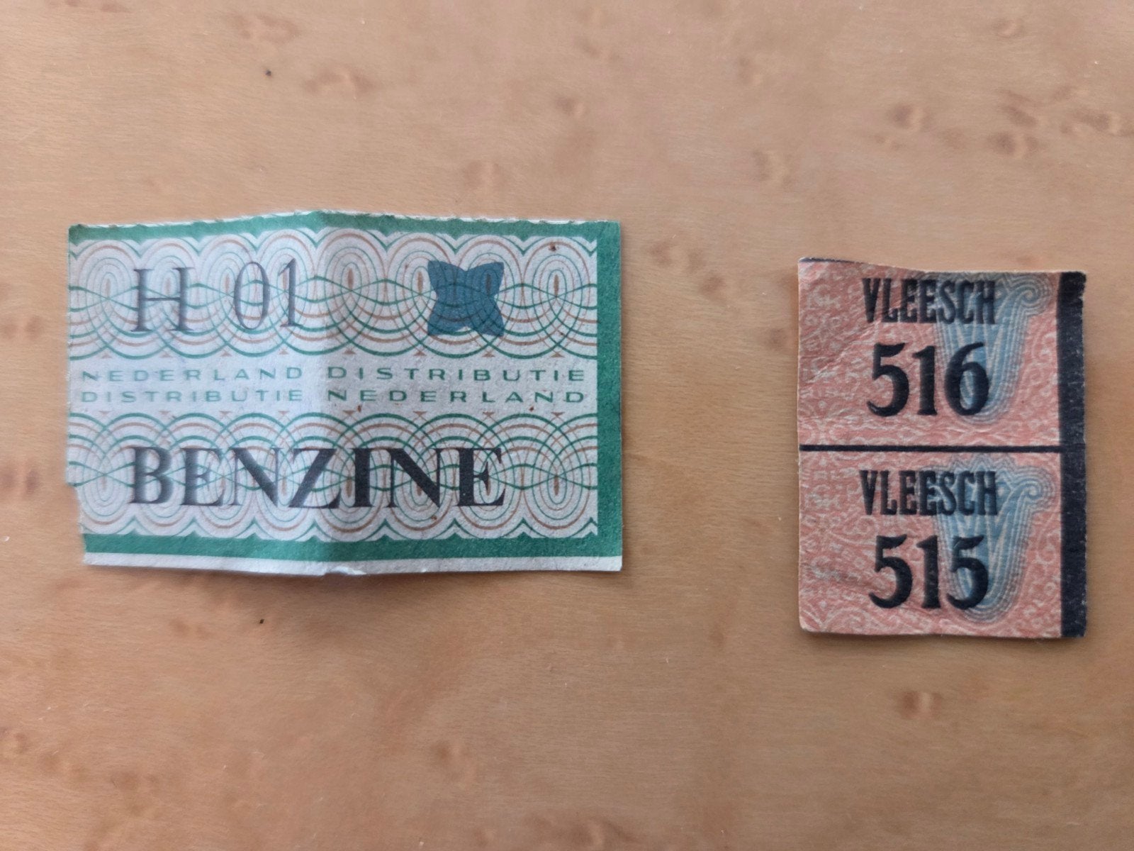 Distributiebonnen WO II, Ophalen, Overige soorten, Nederland
