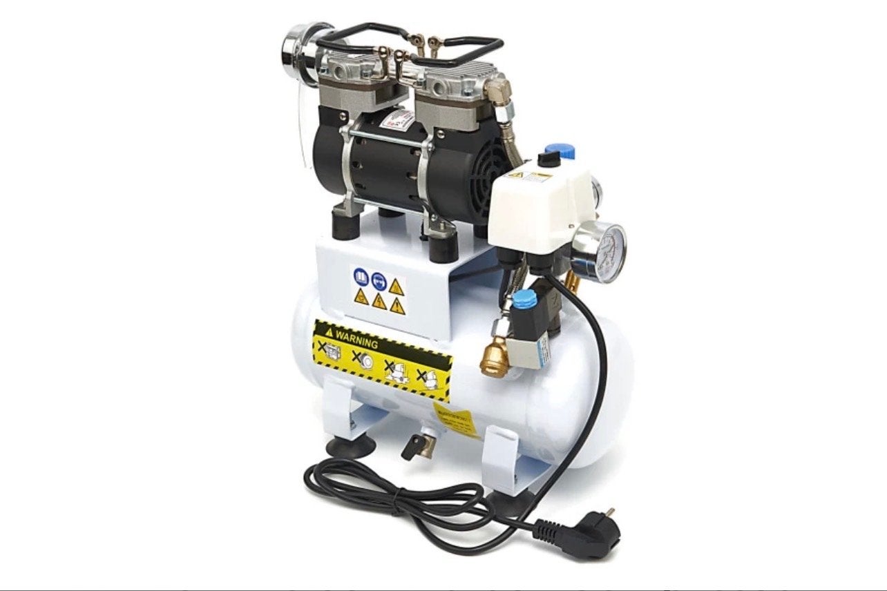 HBM Professionele Low Noise Airbrush Compressor, Doe-het-zelf en Verbouw, Compressors, Nieuw, 6 tot 10 bar, Minder dan 25 liter