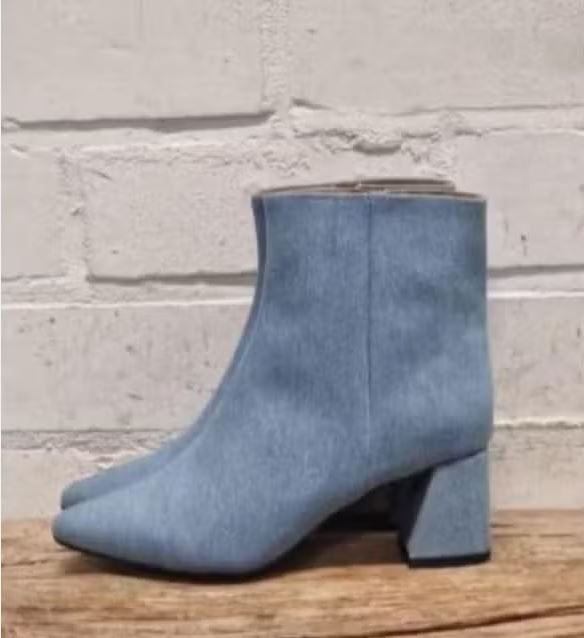 DWARS - Leergevoerde laarsjes maat 37 - Nieuw €149 - DWRS, DWRS, Blauw, Lage of Enkellaarzen, Nieuw