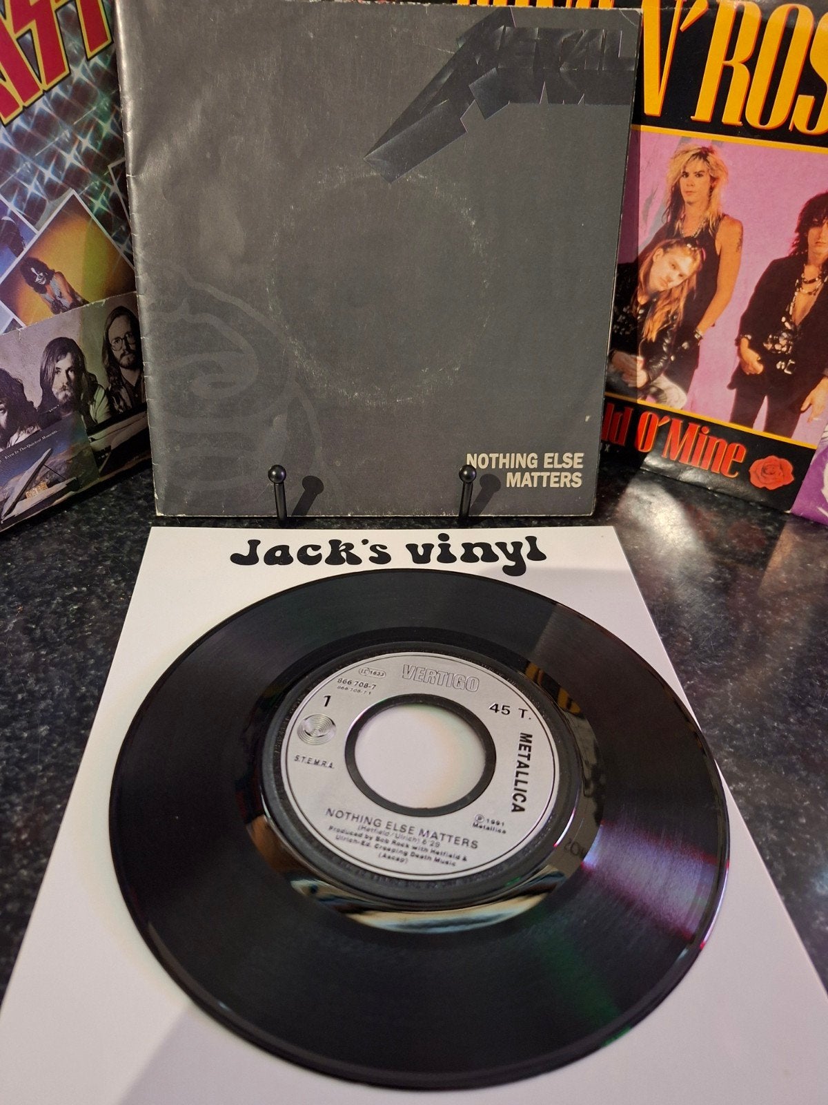 Metallica - Nothing Else Matters (7 inch vinyl single)1992, Gebruikt, Hard Rock, 7 inch, Ophalen of Verzenden