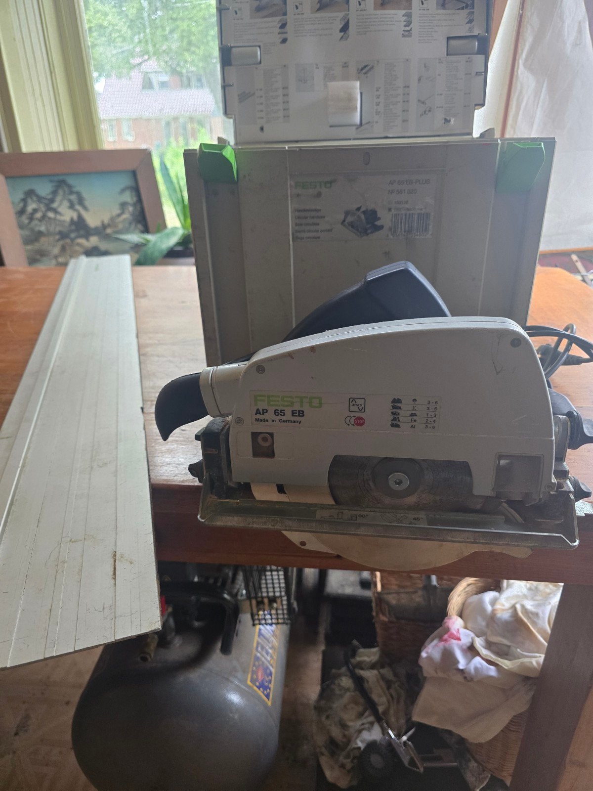 Festo AP 65 EB handcirkelzaag met liniaal/geleider, Ophalen, Cirkelzaag, 30 tot 70 mm, 1200 watt of meer