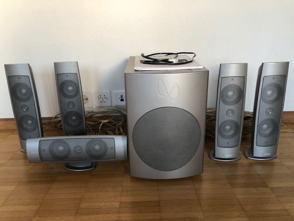 Infinity Oreus 5.1 Surround Set, Audio, Tv en Foto, Luidsprekers, Gebruikt, Complete surroundset, 120 watt of meer, Overige merken