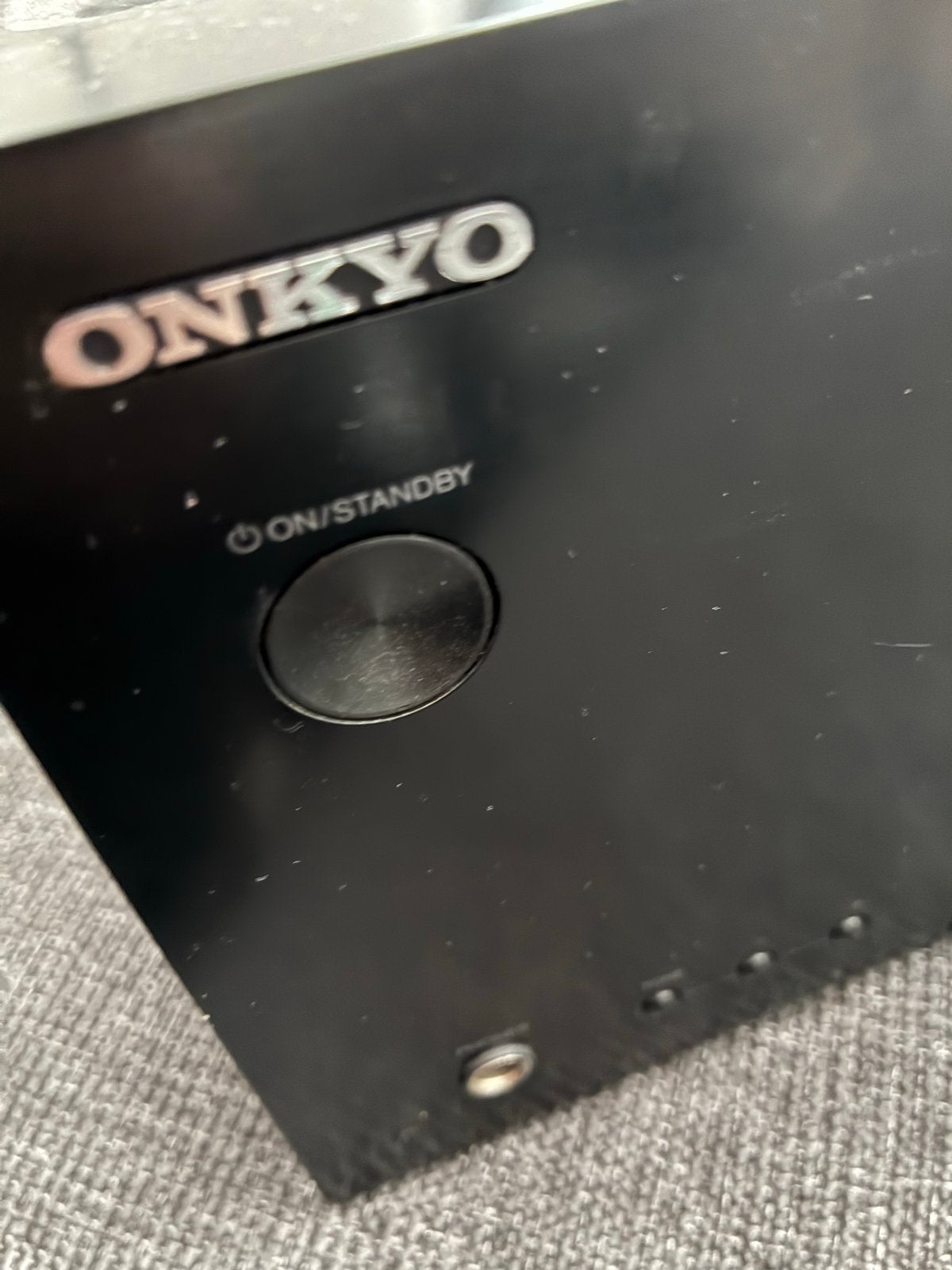 Onkyo AV-receiver + subwoofer- Zwart, Goede Staat, Ophalen, 60 tot 120 watt, Onkyo, Gebruikt