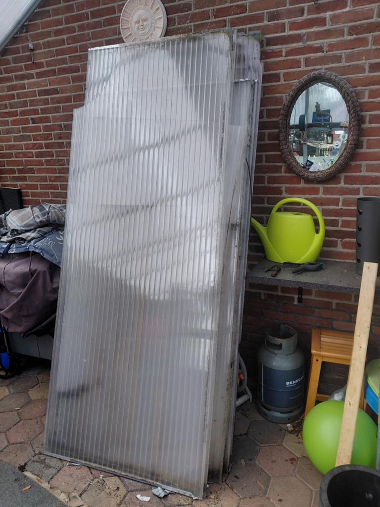 Partij gebruikte polycarbonaat platen, Ophalen, Gebruikt, Overige materialen
