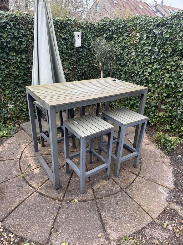 Tuinset, Ophalen, Gebruikt