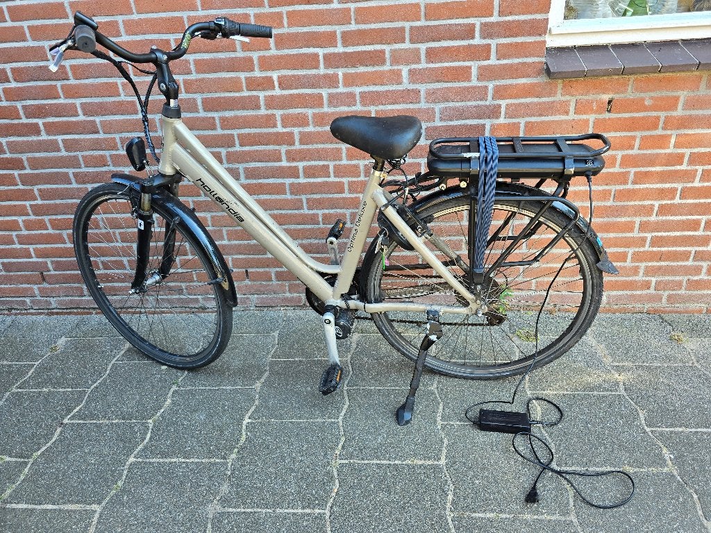 Hollandia Optima de Luxe electrische fiets, Minder dan 47 cm, Ophalen, Gebruikt, Overige merken