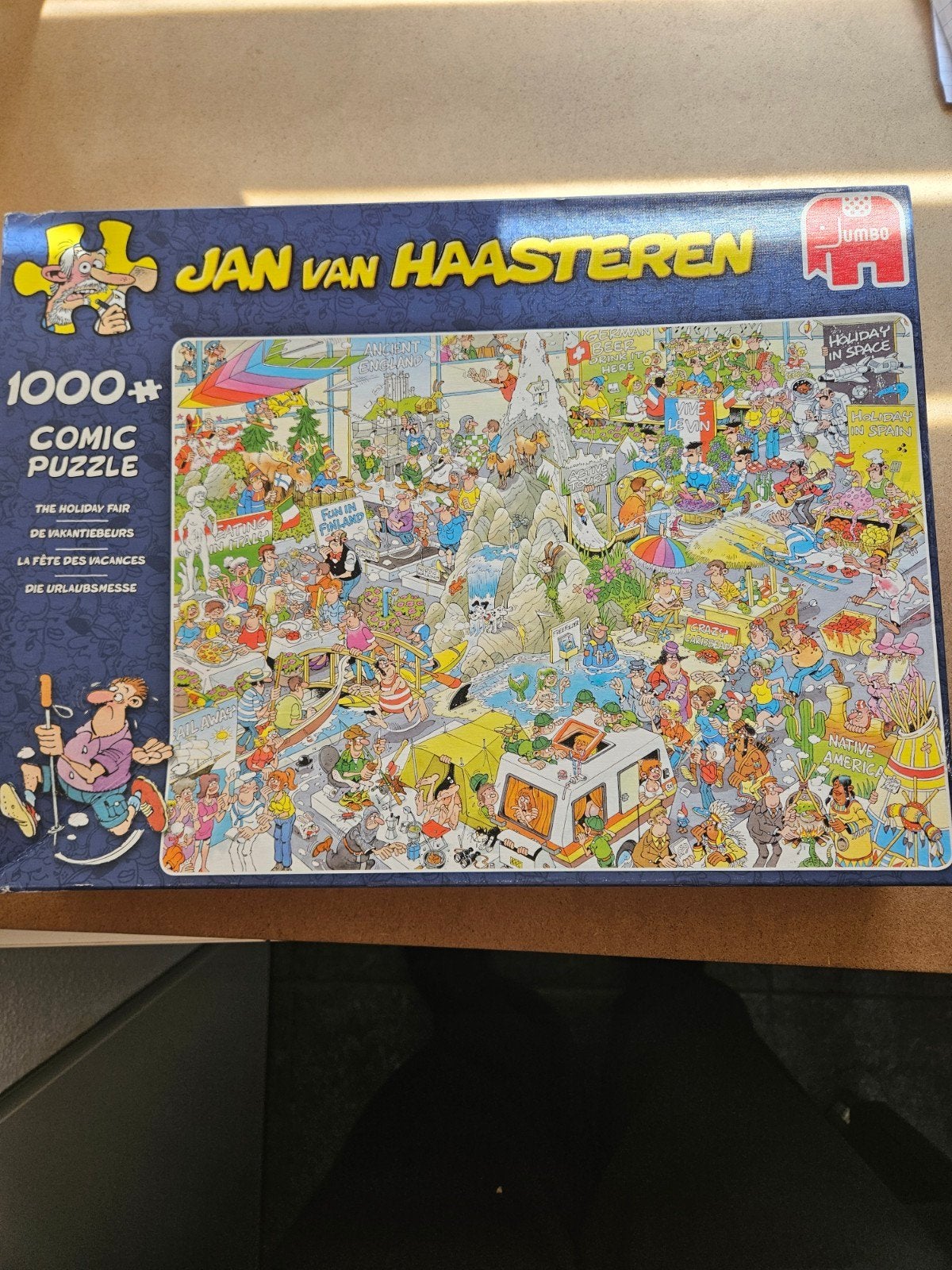 Jan van Haasteren De Vakantiebeurs 1000 stukjes, Ophalen of Verzenden, 500 t/m 1500 stukjes, Zo goed als nieuw, Legpuzzel
