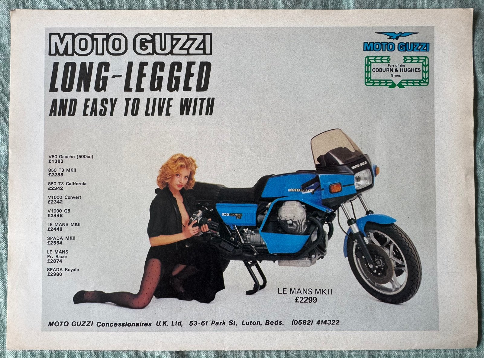 Advertentie Moto Guzzi Le Mans 2, Verzenden, Zo goed als nieuw, Motoren
