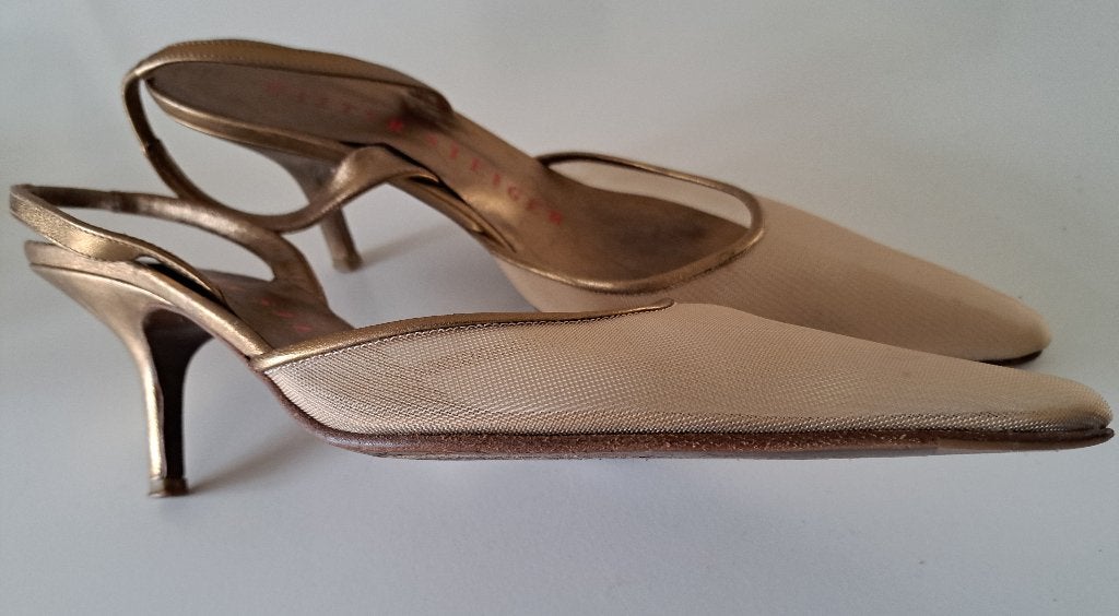 Walter Steiger NY gouden dames pumps, Pumps, Zwart, Ophalen of Verzenden, Gedragen