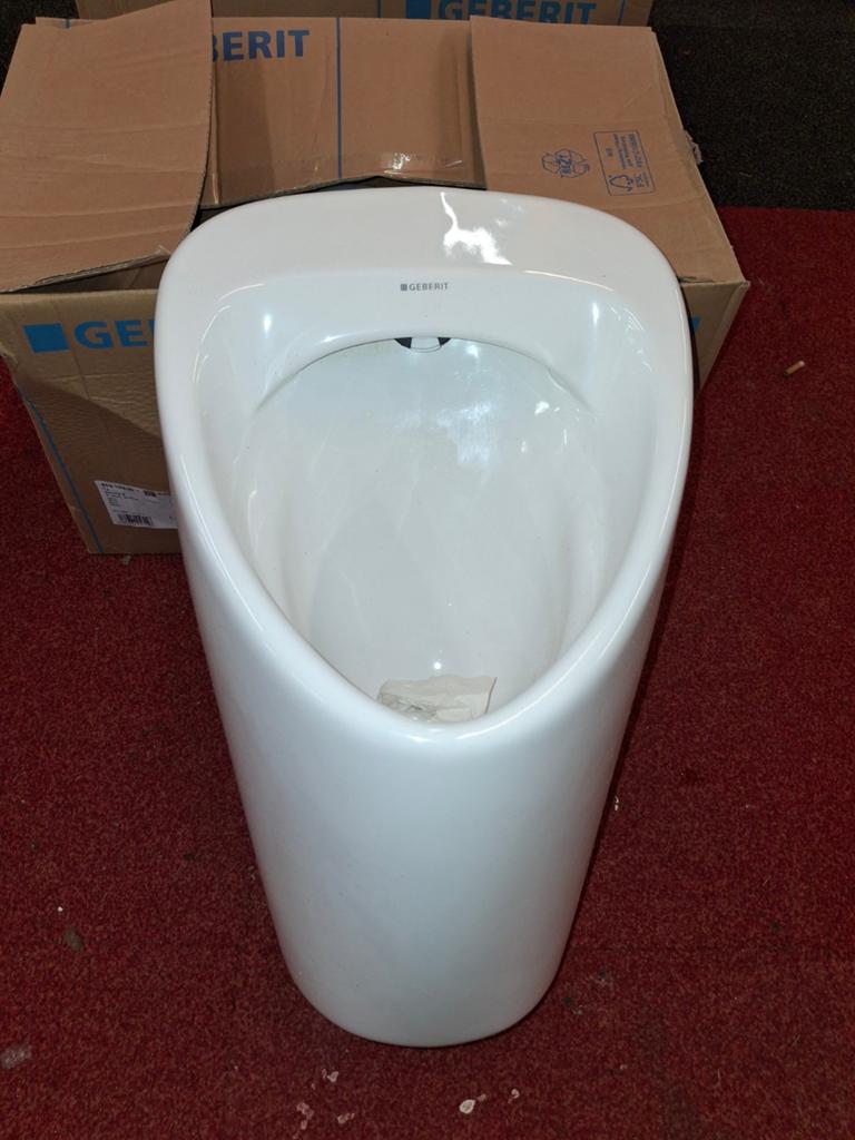 3 stuks Geberit Renova S Urinoir Wit, Doe-het-zelf en Verbouw, Sanitair, Ophalen, Nieuw, Steen, Toilet