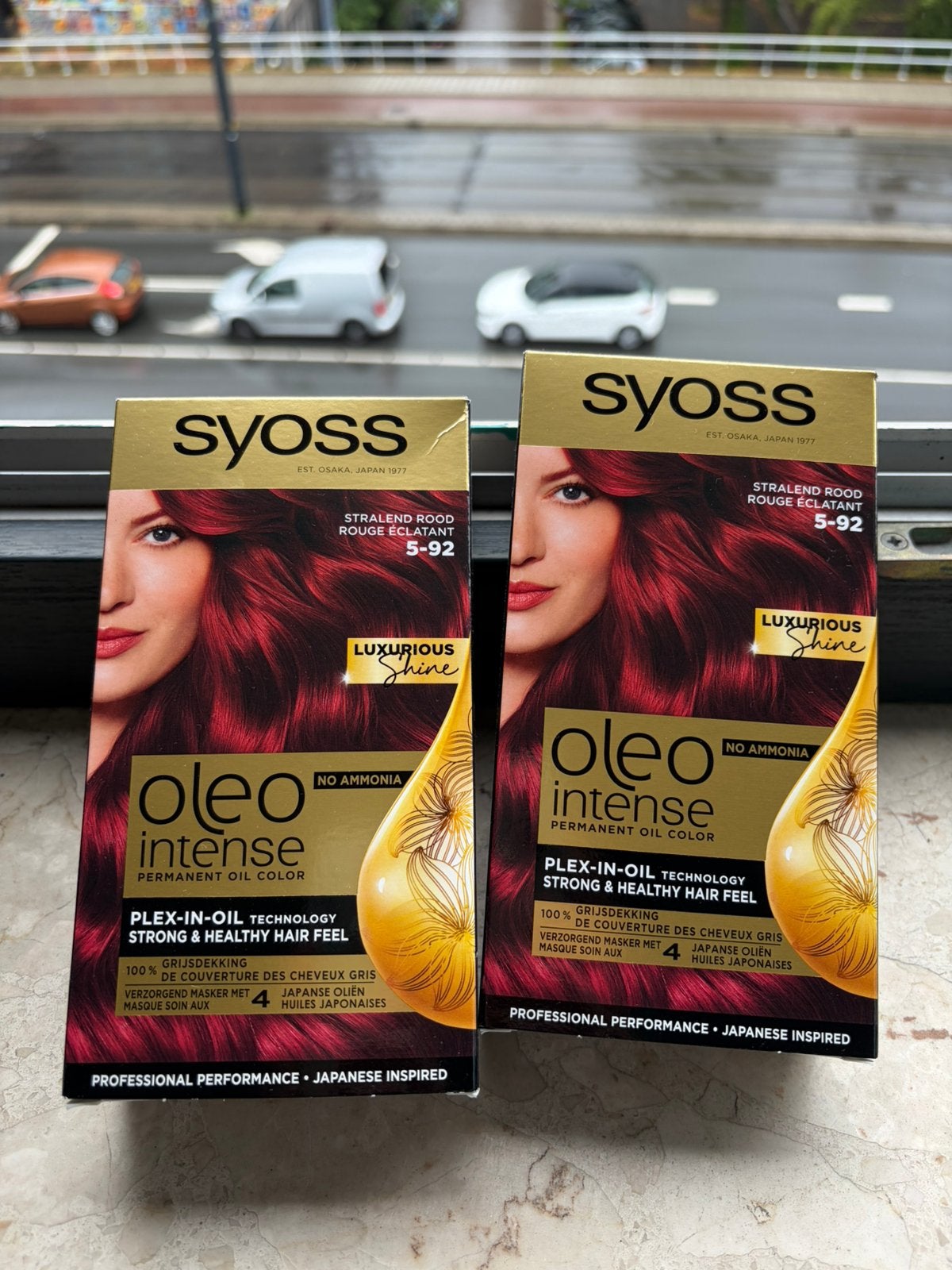 Syoss Bright Red Hair Dye, Standing mirror and Shoe rack, Ophalen, Zo goed als nieuw