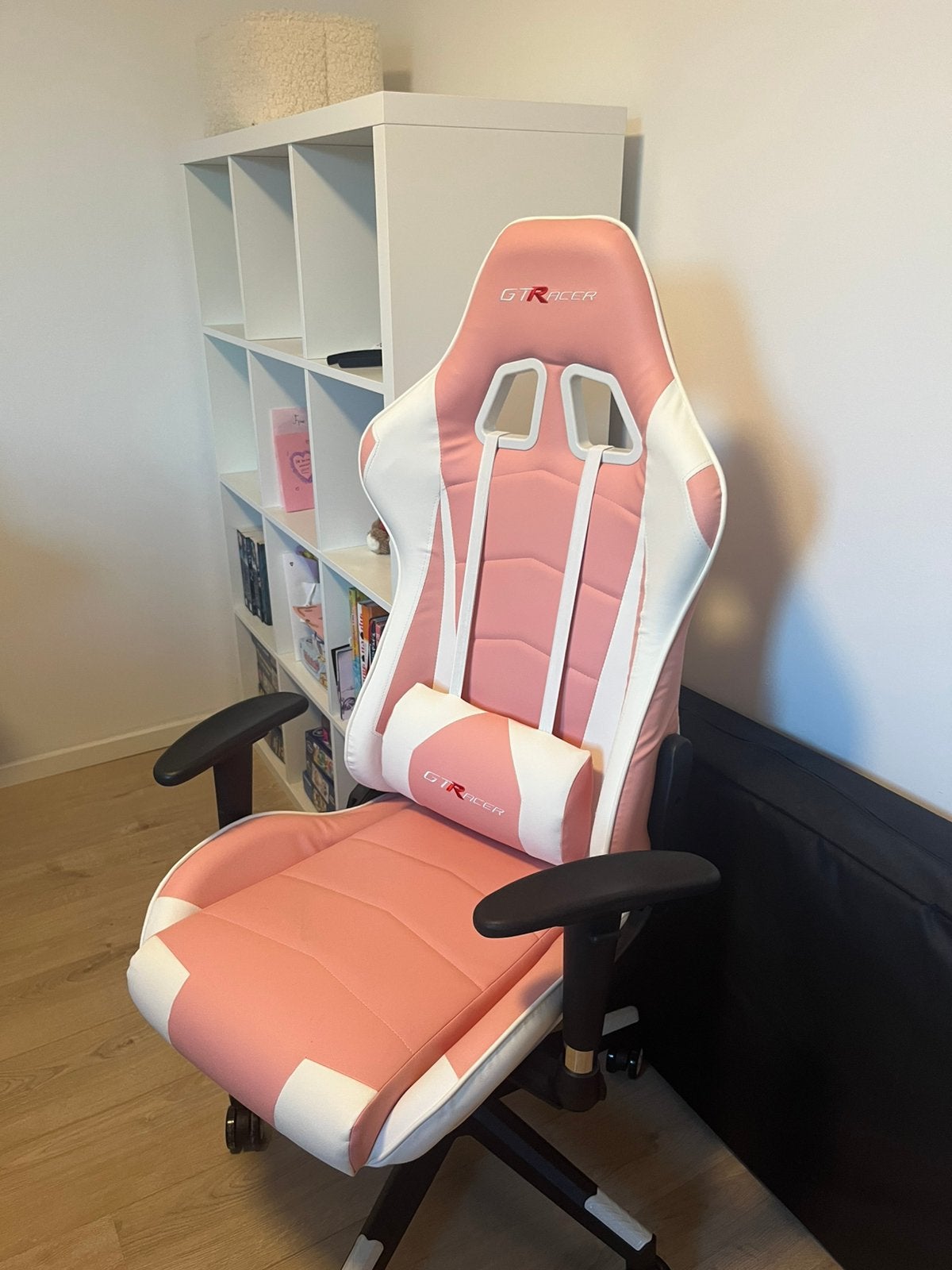Roze gamestoel, Ophalen, Zo goed als nieuw, Zwart, Eén