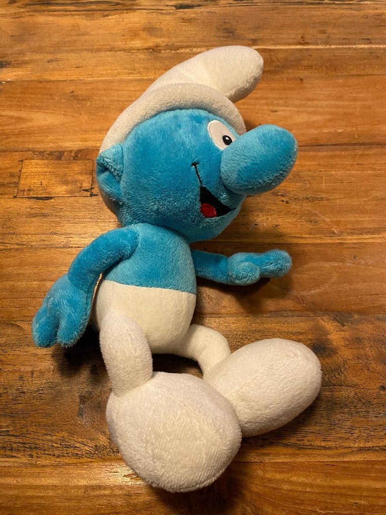 Z g a nieuwe Smurf knuffel - 30 cm uit rookvrij huis, Verzamelen, Ophalen of Verzenden, Zo goed als nieuw, Overige Smurfen, Poppetje, Figuurtje of Knuffel