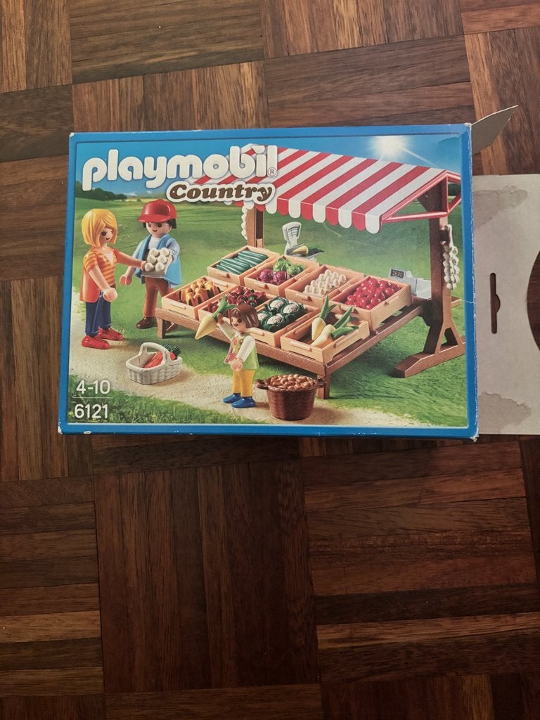 Playmobil Country Groentekraam 6121 - Compleet (kassa mist), Kinderen en Baby's, Speelgoed | Playmobil, Ophalen, Gebruikt, Complete set